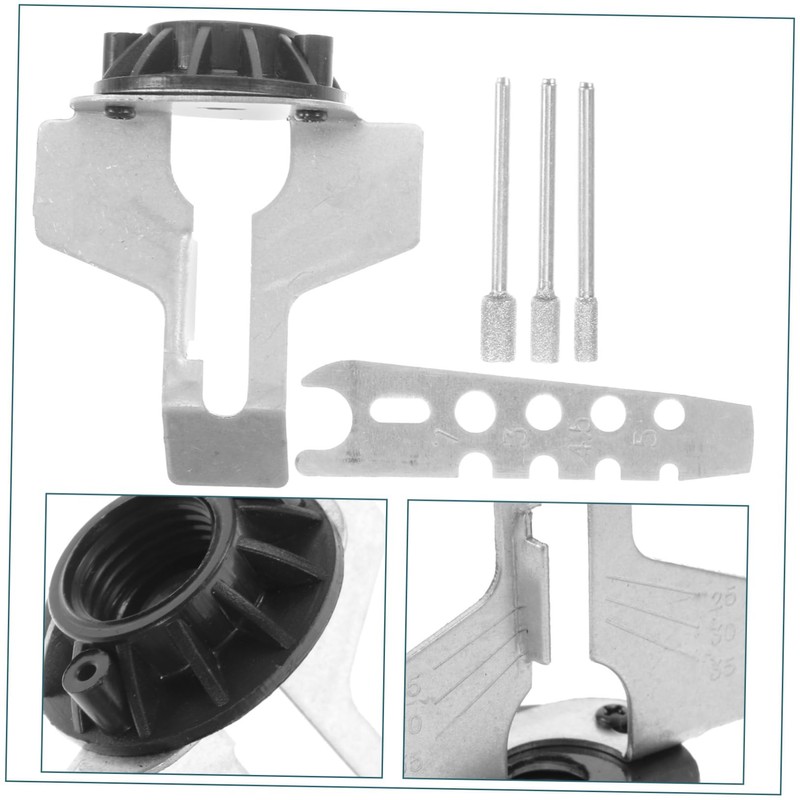 TOVINANNA 3 Sets Chainsaw Sharpening Attachment Electric Abrasive Tool for