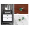 mookaitedecor Set of 4 Green Aventurine Round Crystal Cabinet Knobs