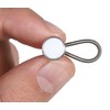 Comfy Clothiers Collar Extender 5-pack - White Metal/Elastic Button Extenders