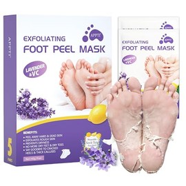 2 Pares de Mascarilla Exfoliante de Pies Eliminar la Piel Muerta, Mscara de Pie, Exfoliating Foot Mask and Hydrating Foot Peel Mask para Eliminar...  