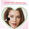 Vaguelly 12 Pcs Heart Shaped Handheld Mirrors Portable Makeup Mirrors