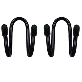 Pack of 2 - Chain Link Fence Hangers Chain Fence Hooks, Swimming Pool Pole Hanger for Telescoping Poles, Leaf Rakes, Skimmers, Nets, Brushes, Vacuum Hoses and More! - No Pool Accessories