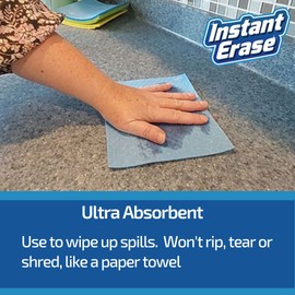 INSTANT ERASE Swedish Dishcloths Reusable Kitchen Cloths - Ultra Absorbent Dish Towels for Kitchen, Bath, Washing Dishes, and More - Cellulose Sponges Cloth – 12 Pack Assorted Colors