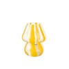 Table Lamp Stripes Glass Transparent / Yellow Small