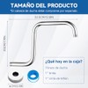 Brazo y Chapetón de Acero Inoxidable de 33cm para Regadera