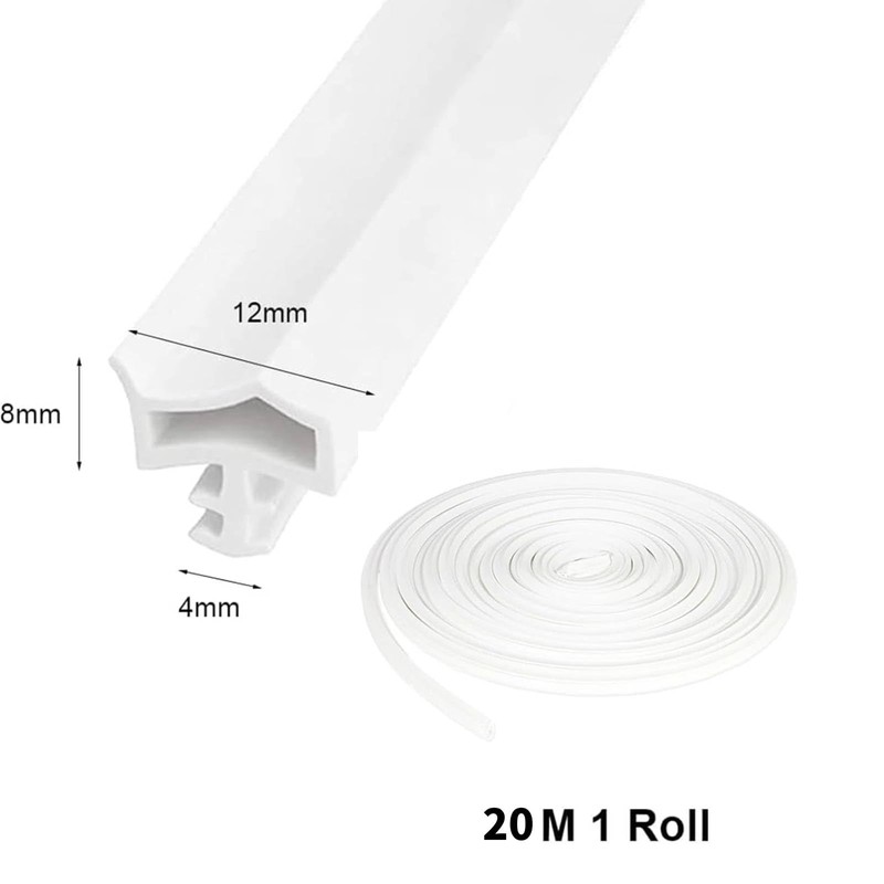 Door Seal White Wooden Frame, 20 m Door Frame Seal
