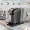 ANBOXIT Appliance Slider, Wooden Sliding Tray for Coffee Maker, Coffee