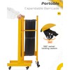 COZONY 23FT Expandable Barricade Gate Metal with Wheels, Folding Portable