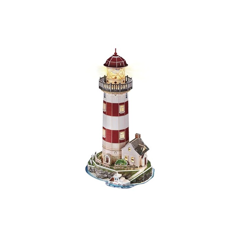 EXPLORA - Faro - Puzzle 3D Luminoso - 540055-72 Pezzi