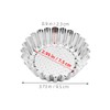 Gatuida 30pcs Stainless Steel Egg Tart Molds with Decorative Fluted