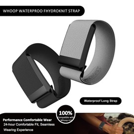 fitspur Waterproof and Quick-Drying Hydroknit Replacement Bicep Band,Compatible with Whoop 4.0 for Fitness Tracker(38cm) (Deep gray)