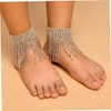 SHOWERORO Anklet for Women Wedding Bride Anklet Tassel Fashion Foot