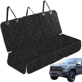 Sanqitara Dog Car Seat Cover for Back Seat, Waterproof & Scratch - Resistant Pet Seat Protector with Elastic Straps, Universal Fit for Ford F - Series/Toyota Tacoma/Ram Pickup & More Trucks