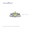 Natural Marquise Shape Arizona Peridot 925 Sterling Silver Filigree Ring