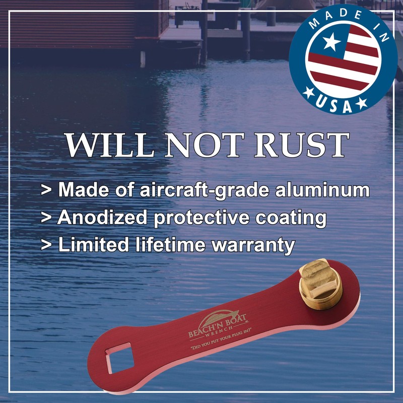 Elite Engineering USA Beach’N Boat Drain Plug Wrench for 1/2