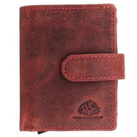 Greenburry Vintage Original RFID Leather Wallet 8 cm, Rusty Red
