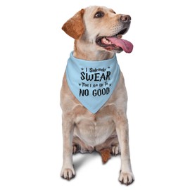I Solemnly Swear I Am Up to No Good Dog Bandana,Adjustable Bandana,Reversible,Pet Accessories for Dog Lover (Blue)