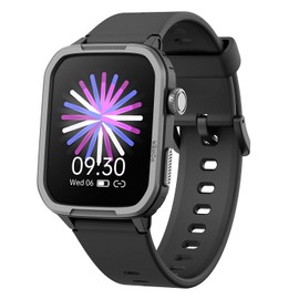 ZONEY Kids Smart Watch, IP68 Waterproof Fitness Tracker Watch for Kids with 1.54" DIY Dials 19 Sport Modes, Pedometers, Heart Rate, Boys Girls Teens 6 7 8 9 10 11 12 13 14 15 Birthday Gift (Black)