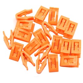 sourcing map 20 pcs. Orange Car Console Mount Dashboard Shapes Clip Attachment
