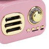 Portable Phonograph Vintage Retro Bluetooth Speaker Loudspeaker Box Equipment Accessorypink