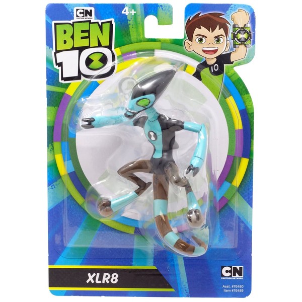 Ben 10 XLR8 Action Figure - 5" Alien TV Show Plastic Toy