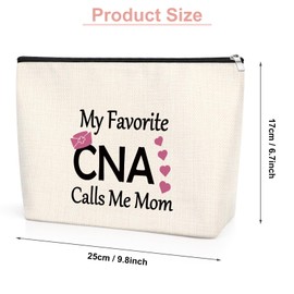 CNA Gifts for Daughter CNA Makeup Bag Certified Nurse Assistant Gift CNA Week Gifts for Daughter Medical Student Graduation Appreciation Gift Birthday Christmas Gifts Travel Pouch