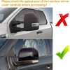 Geartronics For 2015-2020 Ford F150 Top Glossy Black Replacement Mirror
