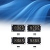 4 Sets Digital Tube Display Module LED 4 Digit 7