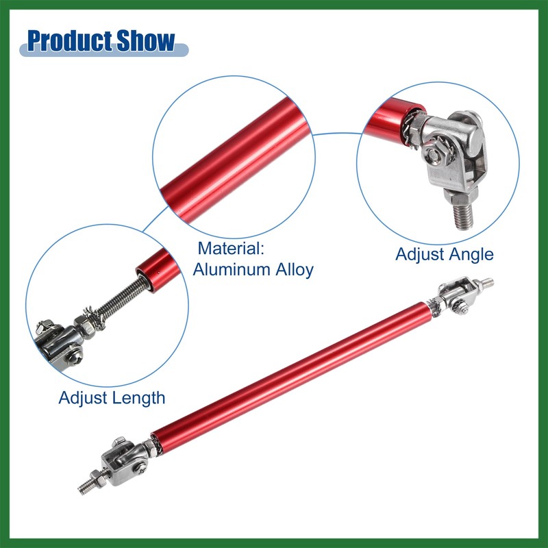 Motoforti 6"-8" 150mm Car Front Bumper Lip Splitter Strut Rod