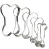 KSPOWWIN 5 Pieces Dog Bone Cookie Cutter, Stainless Steel Cookie