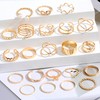 Gold Rings for Women Stackable Rings Set Boho Heart Butterfly