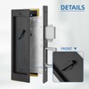 youthua Modern Pocket Door Hardware Set - Privacy Lock with