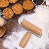 Whaline Wood Pastry Pizza Roller 2 Pieces Non Stick Wooden