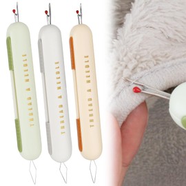 MGAUYA Cross Stitch and Weaving Process Products, The Latest 2-in-1 Thread Remover, Threading and Thread Removal Tools, Used for Sewing Process Weaving and Thread Removal Products (3 Pcs)