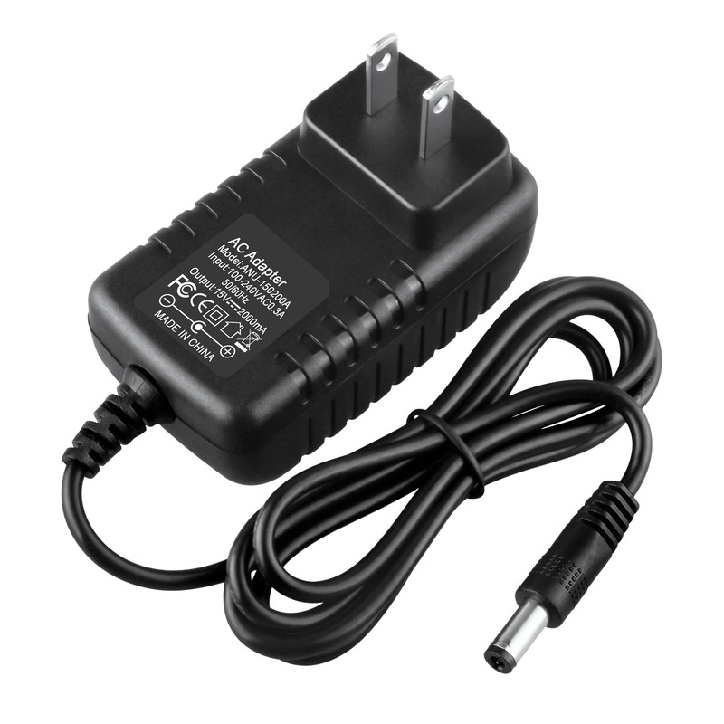 Acdctek 15V 2A DC Power Supply Charger (Input AC 100-240V