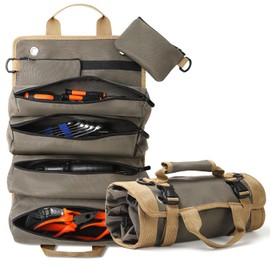 tool zone tool roll (dark green) tool bag tool organizer carry