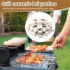 Baquler 30 Pcs Ceramic Briquettes for Gas Grill, BBQ Grill