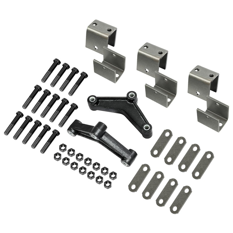HECASA Trailer Leaf Spring Hanger Kit for Double Eye Springs