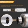 Piclafe 5 Inch Exhaust Muffler, 5" Inlet/Outlet 30" Overall Length