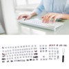 Keycaps PBT 5Sided Sublimation 110 Keys Keyboard Caps for Mechanical