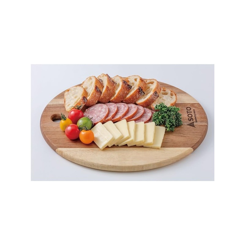 SOTO ST-6501M Cutting Board, Pot Holder, Dish Board, Natural Acacia