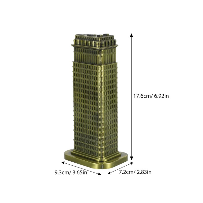 TOPBATHY Retro Manhattan Skyscraper Model - Alloy Statue for Home