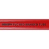 10mm (3/8") x 14mm (9/16") Red Braided PVC Flexible Hose