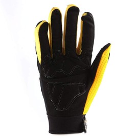 1Storm Youth Kids Motocross Gloves Motorcycle BMX MX ATV Dirt Bike Bicycle Cycling Gloves Skeleton Yellow