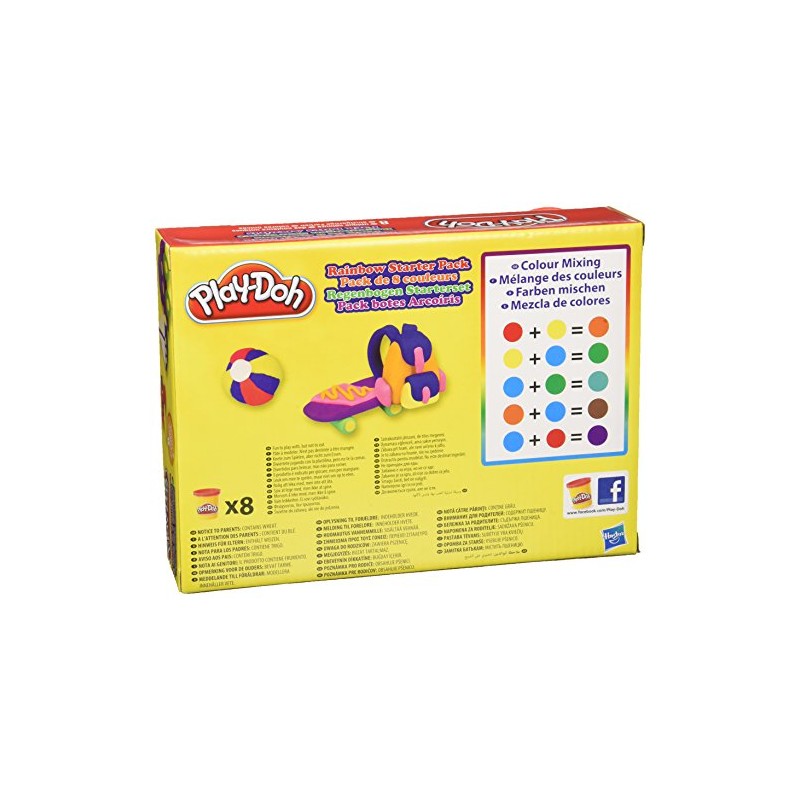 Hasbro A7923 Play-Doh Rainbow Pack of 8