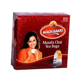 Wagh Bakri Masala Tea Bags 100 Ct (Pack of 3)