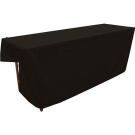 Fireproof Tablecloth, Plain, Events, Exhibitions, Briefings, 55.1 x 90.6 inches (140 x 230 cm), Table Cover, Commercial Use, 14 Colors, Black 94685