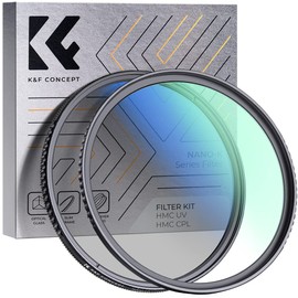 K&F Concept 72mm UV and CPL Filter Kit 18 Multi Layer Coatings Protection Polarizing for DSLR Camera Lens (Nano-K Series)