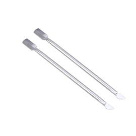 Mikinona 2pcs Stainless Steel Cuticle Spoon Pusher for Manicure Care Durable Nail Cuticle Remover Tools for Professional and Personal Use Easy to Use for Nail Treatments