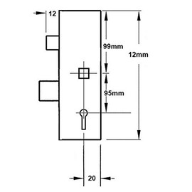 Era Vectis Lockcase 35mm Backset